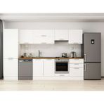 Alvinka 330X210 cm Klasik Mebran Mutfak Dolabı MB-E90B60S60-1 Beyaz - Suntalam