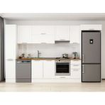 Alvinka 360X222 cm Klasik Mebran Mutfak Dolabı MBB-E80B40S40-1 Beyaz - Suntalam