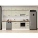 Alvinka 360X240 cm Klasik Mebran Mutfak Dolabı MB-E80S40S40-1 Kumtaşı - Mdf - Kum Beji