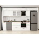 Alvinka 360X240 cm Klasik Mebran Mutfak Dolabı MB-E80S40S40-3 Beyaz - Suntalam