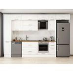 Alvinka 360X240 cm Klasik Mebran Mutfak Dolabı MBB-E80B40S40-2 Beyaz - Mdf