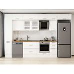 Alvinka 360X240 cm Klasik Mebran Mutfak Dolabı MBB-E80B40S40-3 Beyaz - Suntalam