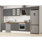 Alvinka 365X222 cm Klasik Mebran Mutfak Dolabı MB-E80S40S45-3 Antrasit - Suntalam