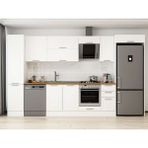 Alvinka 365X222 cm Klasik Mebran Mutfak Dolabı MBB-E80B45S40-2 Beyaz - Mdf