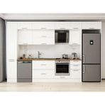 Alvinka 365X240 cm Klasik Mebran Mutfak Dolabı MBB-E80B40S45-2 Beyaz - Suntalam