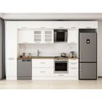 Alvinka 365X240 cm Klasik Mebran Mutfak Dolabı MBB-E80B45S40-3 Beyaz - Suntalam