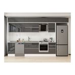 Alvinka 370X240 Cm Mutfak Dolabı, Mb E80S45S45 2 Antrasit Suntalam