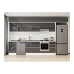 Alvinka 370X240 Cm Mutfak Dolabı, Mb E80S50S40 1 Antrasit Suntalam