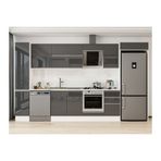 Alvinka 375X222 Cm Mutfak Dolabı, Mbb E90B40S45 2 Antrasit Suntalam