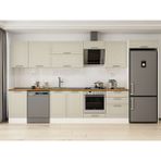 Alvinka 390X222 cm Klasik Mebran Mutfak Dolabı MB-E80S50S60-2 Kumtaşı - Suntalam - Kum Beji