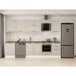 Alvinka 390X222 cm Klasik Mebran Mutfak Dolabı MB-E80S60S50-2 Kumtaşı - Suntalam - Kum Beji