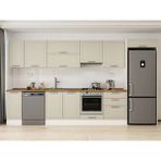 Alvinka 390X222 cm Klasik Mebran Mutfak Dolabı MB-E90S40S60-1 Kumtaşı - Suntalam - Kum Beji