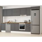 Alvinka 390X222 cm Klasik Mebran Mutfak Dolabı MB-E90S50S50-1 Antrasit - Mdf