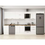 Alvinka 390X222 cm Klasik Mebran Mutfak Dolabı MB-E90S50S50-2 Beyaz - Suntalam