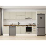 Alvinka 390X222 cm Klasik Mebran Mutfak Dolabı MB-E90S60S40-1 Kumtaşı - Suntalam - Kum Beji
