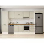 Alvinka 390X222 cm Klasik Mebran Mutfak Dolabı MBB-E80B60S50-1 Kumtaşı - Suntalam - Kum Beji