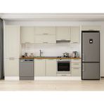 Alvinka 390X222 cm Klasik Mebran Mutfak Dolabı MBB-E90B60S40-1 Kumtaşı - Suntalam - Kum Beji
