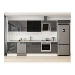 Alvinka 390X222 Cm Mutfak Dolabı, Mb E90S60S40 3 Antrasit Suntalam