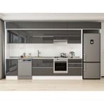 Alvinka 390X240 cm High Gloss Mutfak Dolabı MB-E80S50S60-1 Antrasit - Suntalam