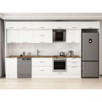 Alvinka 390X240 cm Klasik Mebran Mutfak Dolabı MB-E80S50S60-2 Beyaz - Mdf