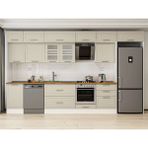 Alvinka 390X240 cm Klasik Mebran Mutfak Dolabı MB-E80S50S60-3 Kumtaşı - Mdf - Kum Beji