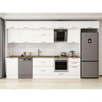 Alvinka 390X240 cm Klasik Mebran Mutfak Dolabı MB-E90S50S50-2 Beyaz - Mdf