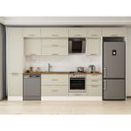 Alvinka 390X240 cm Klasik Mebran Mutfak Dolabı MBB-E90B50S50-2 Kumtaşı - Suntalam - Kum Beji