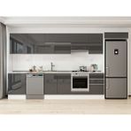 Alvinka 400X222 cm High Gloss Mutfak Dolabı MB-E90S60S50-1 Antrasit - Suntalam