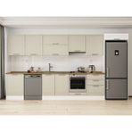 Alvinka 400X222 cm Klasik Mebran Mutfak Dolabı MB-E80S60S60-1 Kumtaşı - Suntalam - Kum Beji