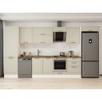 Alvinka 400X222 cm Klasik Mebran Mutfak Dolabı MBB-E80B60S60-2 Kumtaşı - Mdf - Kum Beji