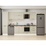 Alvinka 400X222 cm Klasik Mebran Mutfak Dolabı MBB-E90B50S60-2 Kumtaşı - Suntalam - Kum Beji