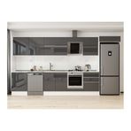 Alvinka 400X222 Cm Mutfak Dolabı, Mb E80S60S60 2 Antrasit Suntalam