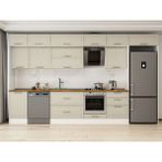 Alvinka 400X240 cm Klasik Mebran Mutfak Dolabı MB-E90S50S60-2 Kumtaşı - Suntalam - Kum Beji