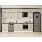 Alvinka 400X240 cm Klasik Mebran Mutfak Dolabı MB-E90S60S50-2 Kumtaşı - Suntalam - Kum Beji