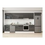 Alvinka 410X222 Cm Mutfak Dolabı, Mb E90S60S60 1 Antrasit Suntalam