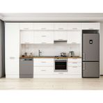 Alvinka 410X240 cm Klasik Mebran Mutfak Dolabı MBB-E90B60S60-1 Beyaz - Mdf
