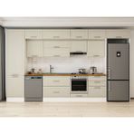 Alvinka 410X240 cm Klasik Mebran Mutfak Dolabı MBB-E90B60S60-2 Kumtaşı - Mdf - Kum Beji