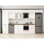 Alvinka 410X240 cm Klasik Mebran Mutfak Dolabı MBB-E90B60S60-3 Beyaz - Mdf