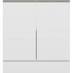 Alvinka Mutfak Modül Hg_j Alt 2K1R 80CM Dolap Beyaz Beyaz Mdf - Gövde:Mdf