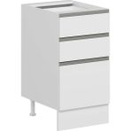 Alvinka Mutfak Modül Hg_j Alt 3Ç1B2K Nray 45CM Dolap Beyaz Beyaz Mdf - Gövde:Mdf