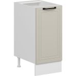 Alvinka Mutfak Modül Mbr_a Alt 1K1R 40CM Dolap Beyaz Kumtaşı Mdf - Gövde:Mdf