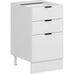 Alvinka Mutfak Modül Mbr_b Alt 3Ç1B2K Nray 50CM Dolap Beyaz Beyaz Mdf - Gövde:Mdf