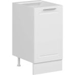 Alvinka Mutfak Modül Mbr_c Alt 1K1R 45CM Dolap Beyaz Beyaz Mdf - Gövde:Mdf