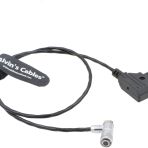 Alvin's Cables Portkeys BM5 BM7 Monitör Korumalı Güç Kablosu Dik açı 4 Pin Dişi - AlvinTap Koruyucu D-Tap Kablosu