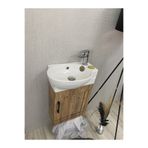 ALVİT 28*45 LAVABOLU Banyo&Tuvalet Mini Köşe 28*45 Cm Banyo Dolabı Dahil