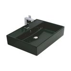 Alvit Architect Siyah 38x50 Cm Tezgah Üstü Lavabo