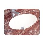 Alvit Hilton 38*53 cm Tezgah Altı Oval Lavabo Yapıştırma - Beyaz
