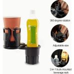 Alvo Store Buğz 2’si 1 Arada Ayarlanabilir Araç Bardak Tutucu, Genişleyebilir Üst Kısım 3”-6.2”, Şişe Adaptörü, Araba Organizatörü, Dayanıklı Taban, Ramblers Hydroflask Uyumlu, Modern Araç Düzenleyic