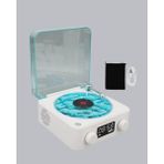 Alvo Store Buğz 3-Ü-1 Gece Işığı Bluetooth Hoparlör Dijital Saat Vintage Plak Çalar Tasarımlı - Buğz