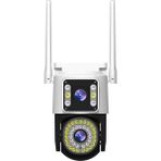 Alvo Store Buğz 4mp Yoosee Çift Lens Ip Kamera - Wıfı Açık Otomatik Izleme, Su Geçirmez Kablosuz Güvenlik Ev Kamerası, Renkli Gece Görüş ( Buğz )